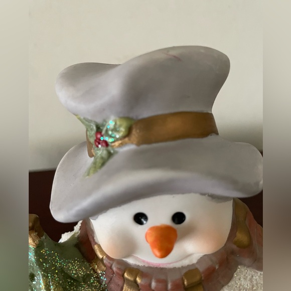Christmas snow person tea light holder - Picture 6 of 6